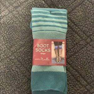 NWT- Blue boot socks